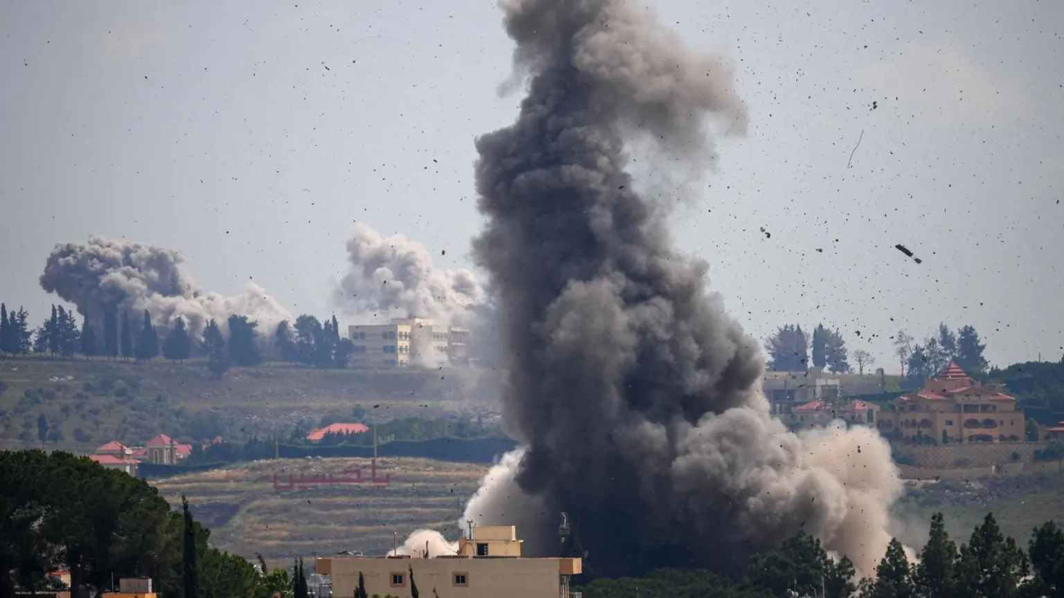 Israeli forces continue operations in southern Lebanon's Nabatieh area despite ceasefire announcement.