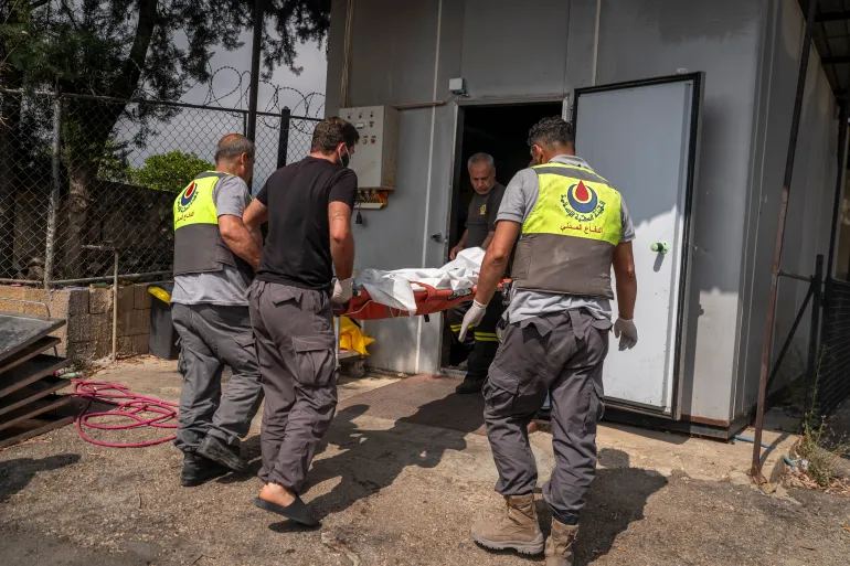A casualty from Israeli airstrikes is transported to al-Najda Hospital in Nabatieh, Lebanon, June 2, 2026.