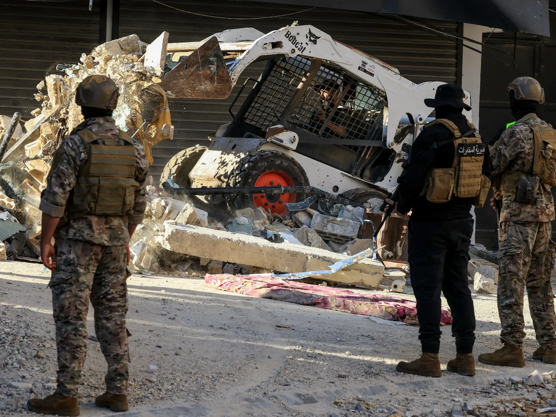 Heavy machinery operates to remove the rubble in the aftermath of an Israeli attack on the southern suburbs of Beirut, Lebanon, June 7, 2026 [Mohamed Azakir/Reuters]
