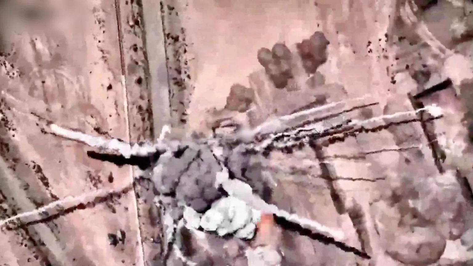 Israeli military video shows a strike targeting an Iranian air defense system during retaliatory operations across Iranian territory.