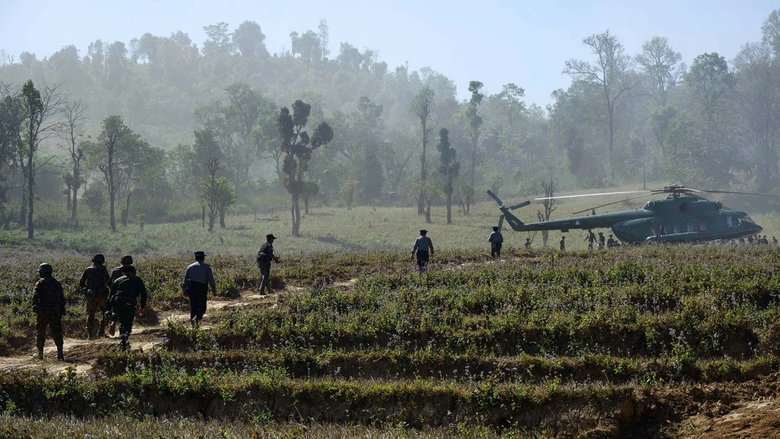 Myanmar's military deploys superior firepower against less-equipped rebel and resistance forces.