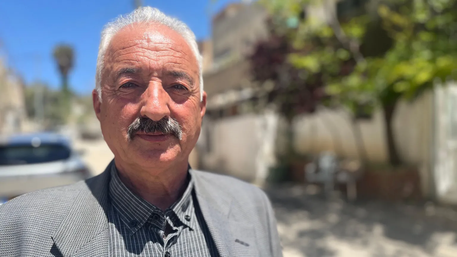 Fakhri Abu Diab's demolished home in Silwan; families face repeated displacement and eviction threats.