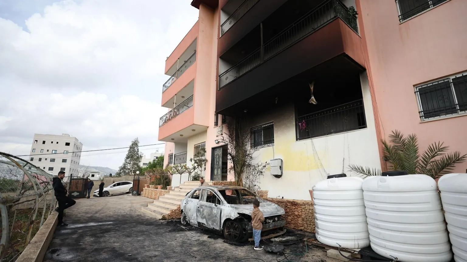 Residents of Deir al-Hatab express fear of further settler attacks following the burning of a family home near Nablus.