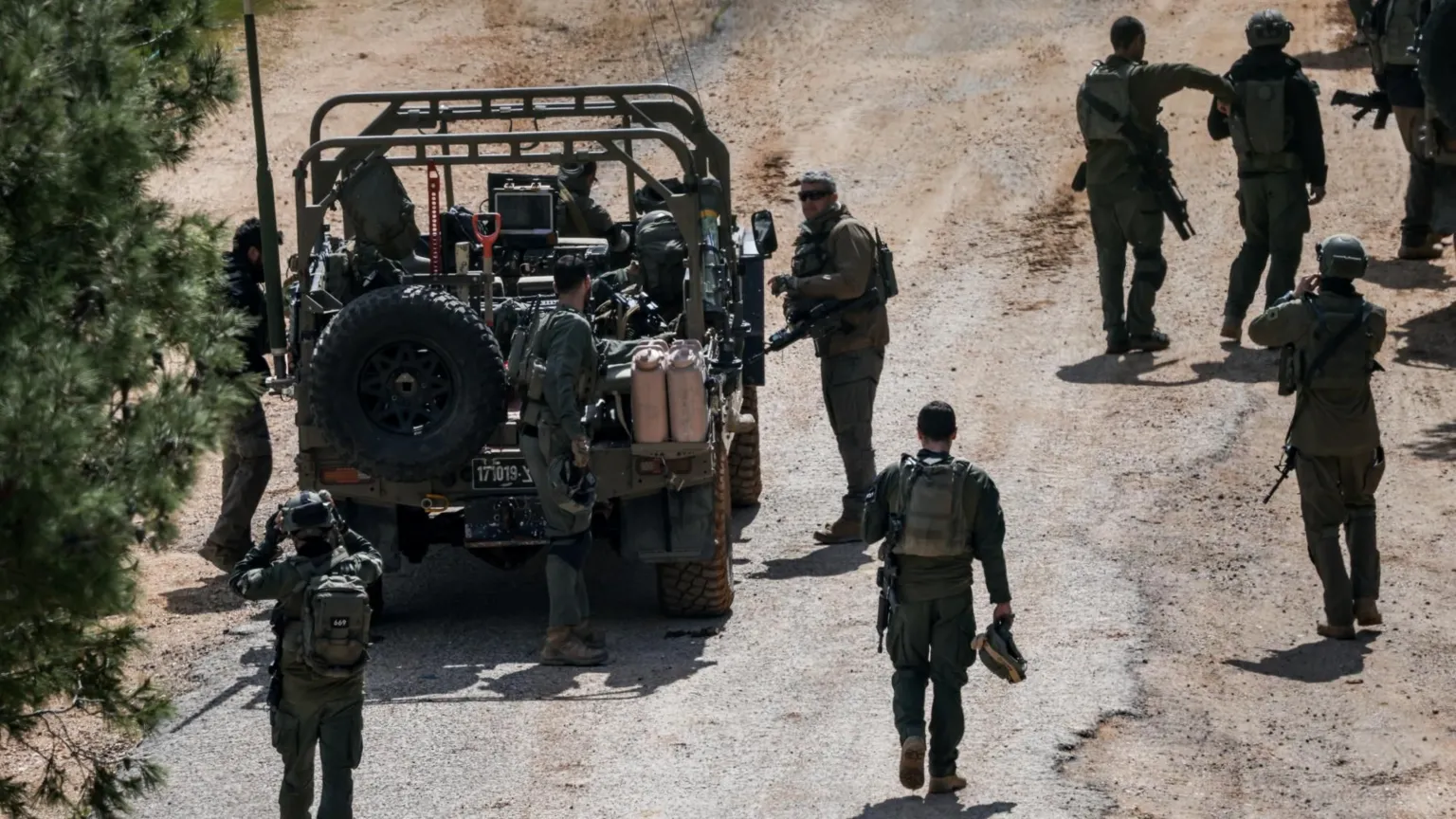 The Israeli military said the ground operations were targeting