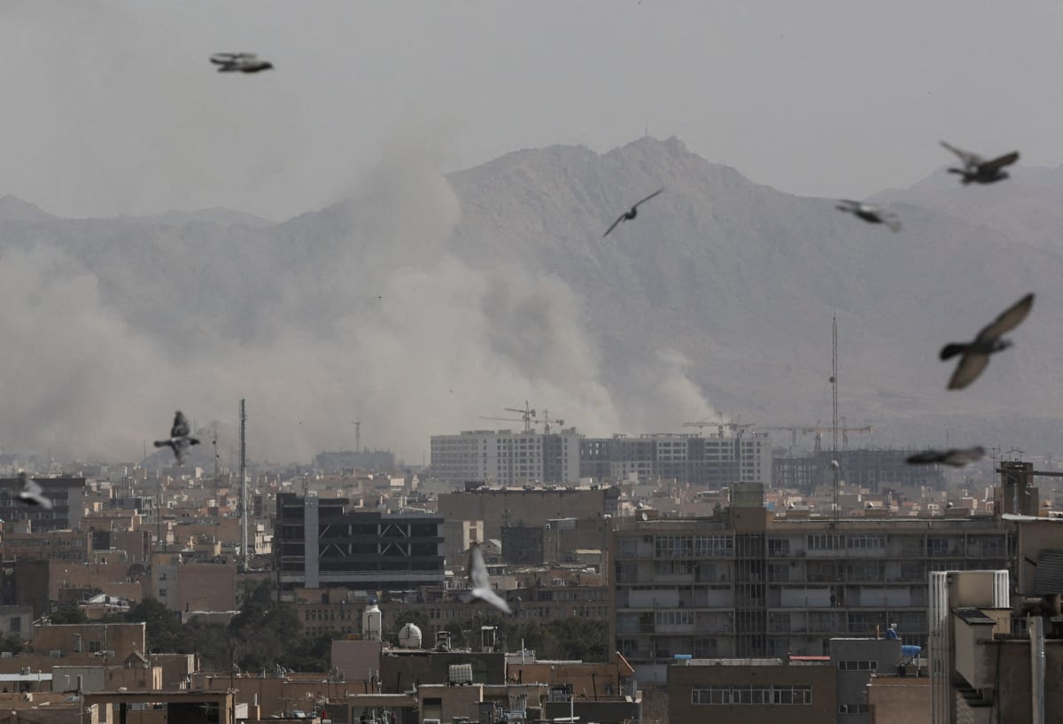 Smoke rises following an explosion, after Israel and the United States launched strikes on Tehran, Iran, on February 28, 2026.