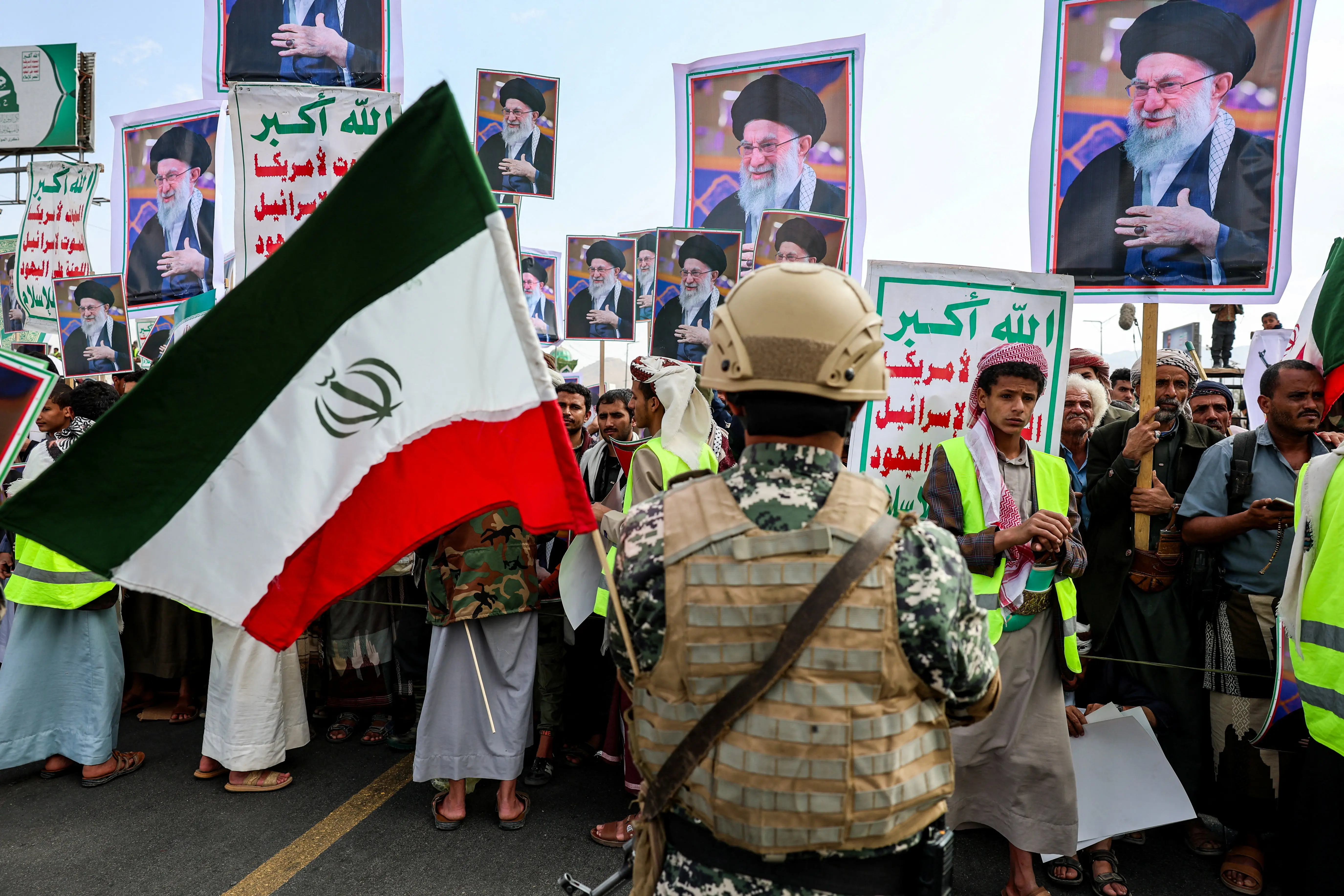 The Houthis have repeatedly showed their support for Iran, which backs the terrorist group.REUTERS