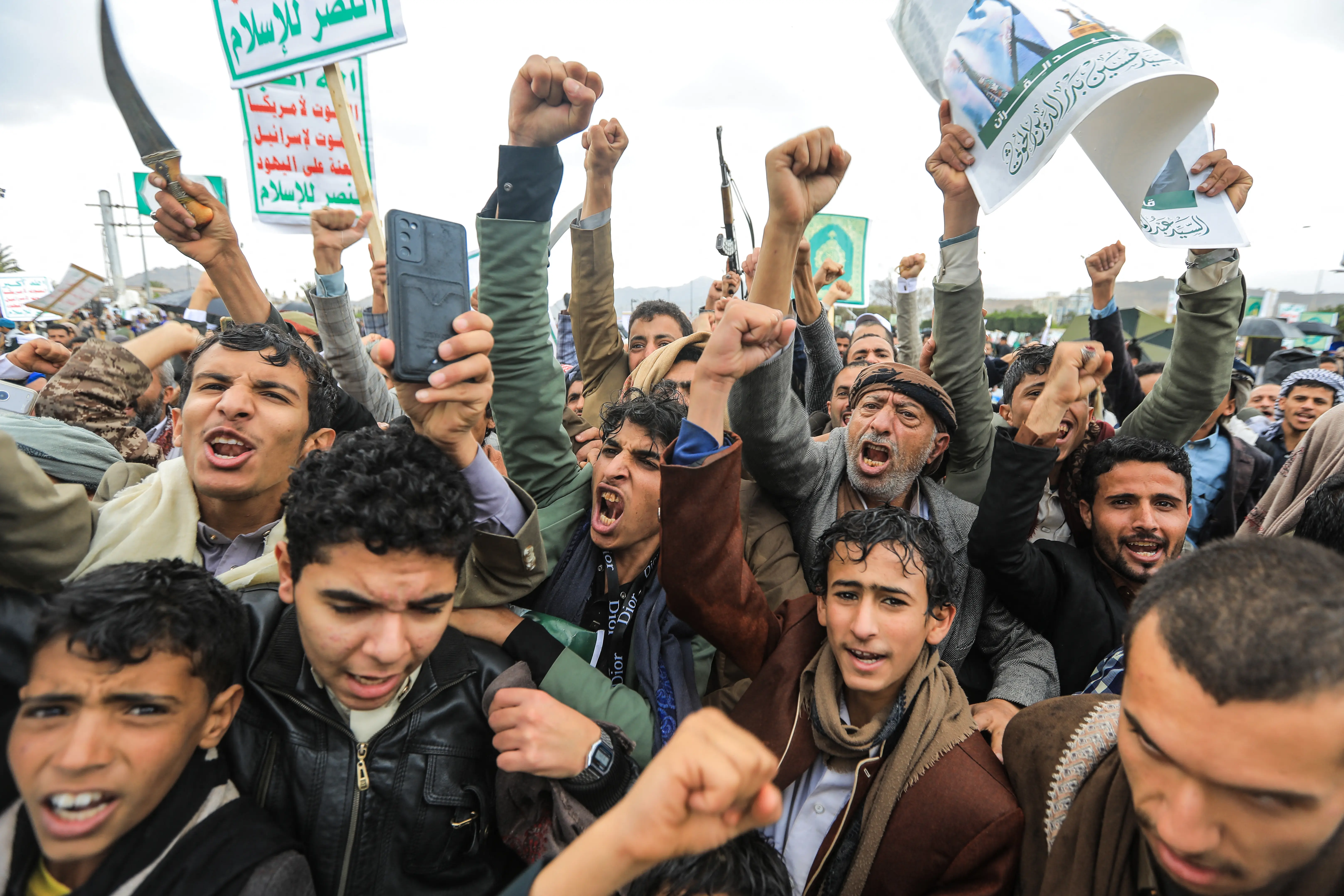 The Houthi rebel group said it would be ready to join the war against the US and Israel if needed.AFP via Getty Images