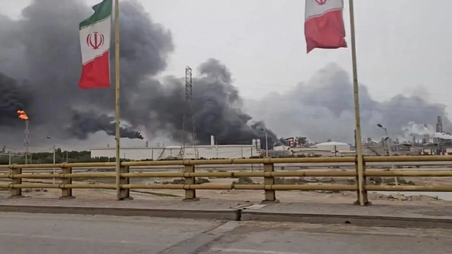 The Mahshahr Petrochemical Complex in south-western Iran was struck on Saturday