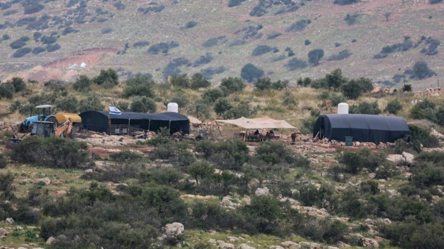 New Israeli settlement construction near Tayasir village where Palestinian man was fatally shot by settlers.
