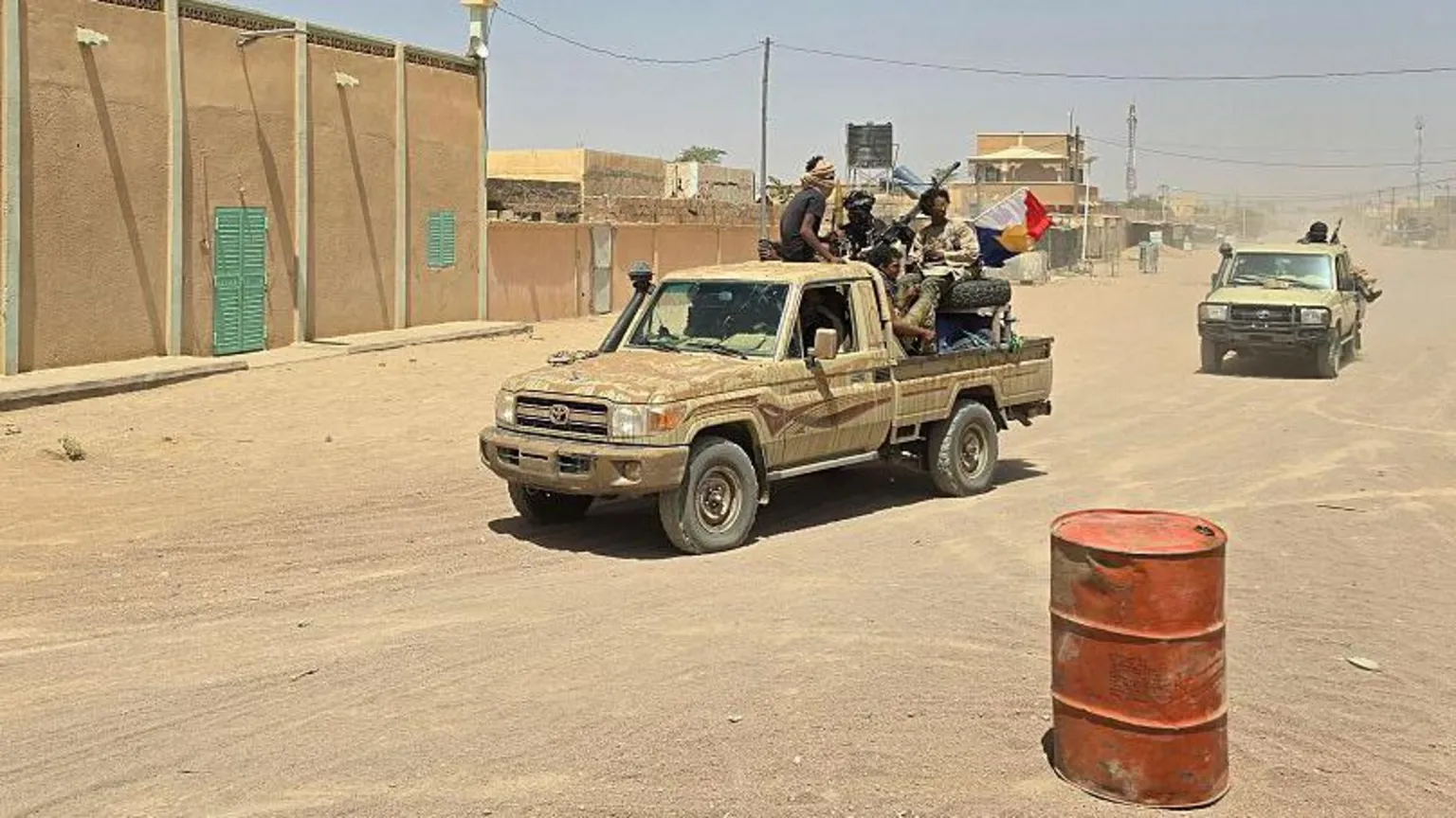 The Russian Africa Corps reached a deal with the FLA separatists (shown above) to leave Kidal