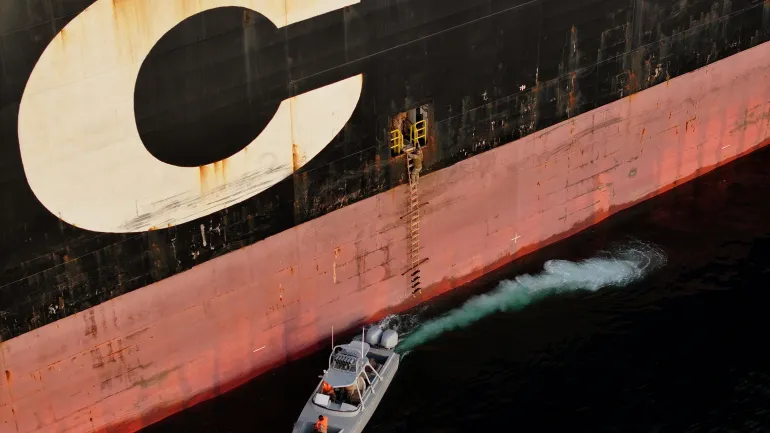MSC Francesca ship seized by Iran's Islamic Revolutionary Guard Corps in the Strait of Hormuz on April 24, 2026.